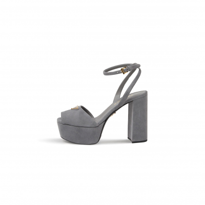 PRADA SUEDE PLATFORM SANDALS 1XP48B